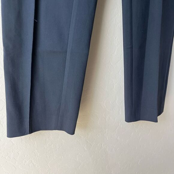 Akris Punto Trouser Pants Navy Blue Slim Fitted Tailored Pants Size 8‎ - Picture 4 of 8